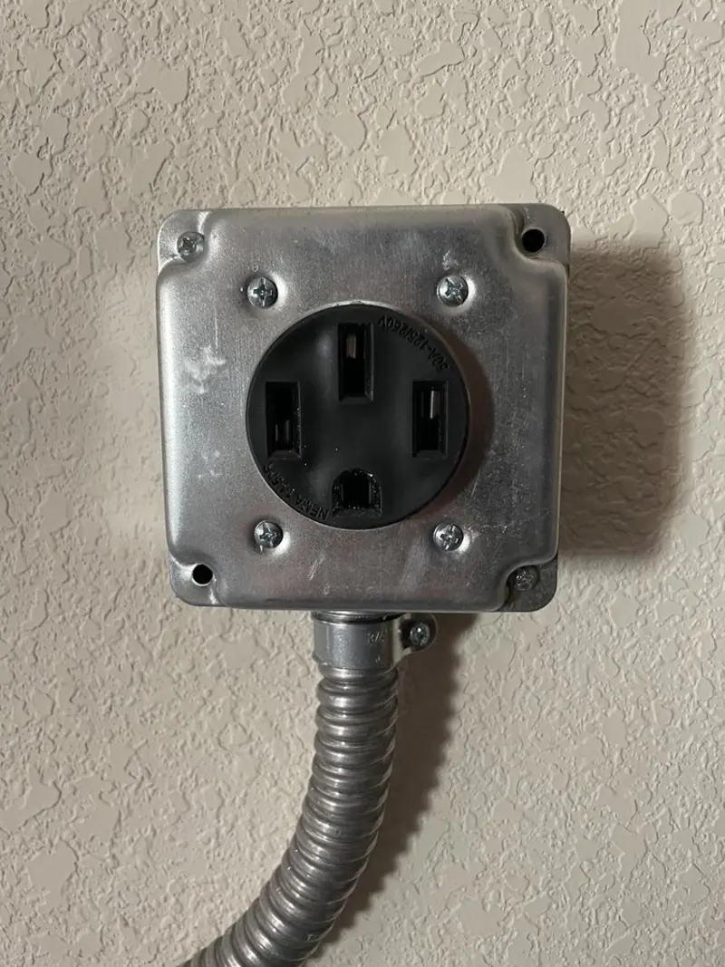 NEMA 14-50 outlet installed for Smart Home Electrical in Anadarko